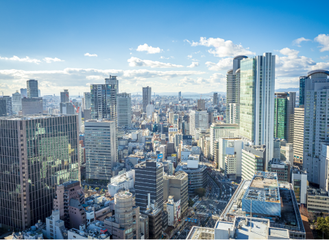 大阪のビル群